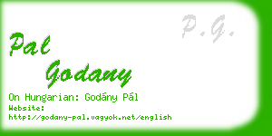 pal godany business card