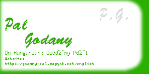 pal godany business card